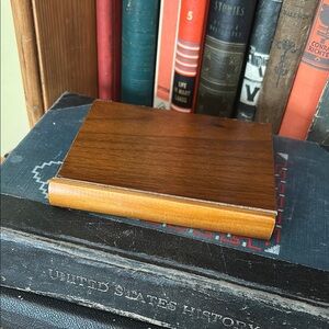 Small Wooden Secret Cash Hideaway Book